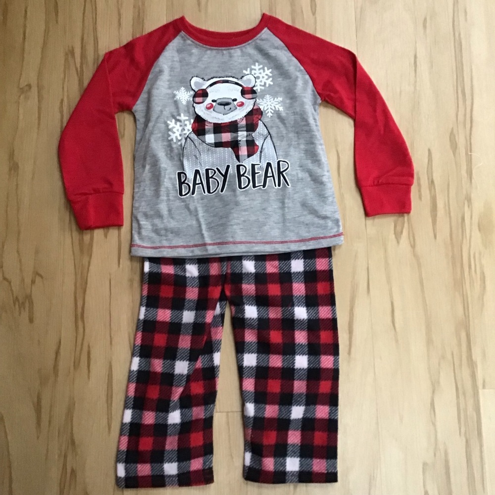 Holiday Family PJ Christmas Plaid Flannel  Pajamas Set 3T‎ NWT Unisex
